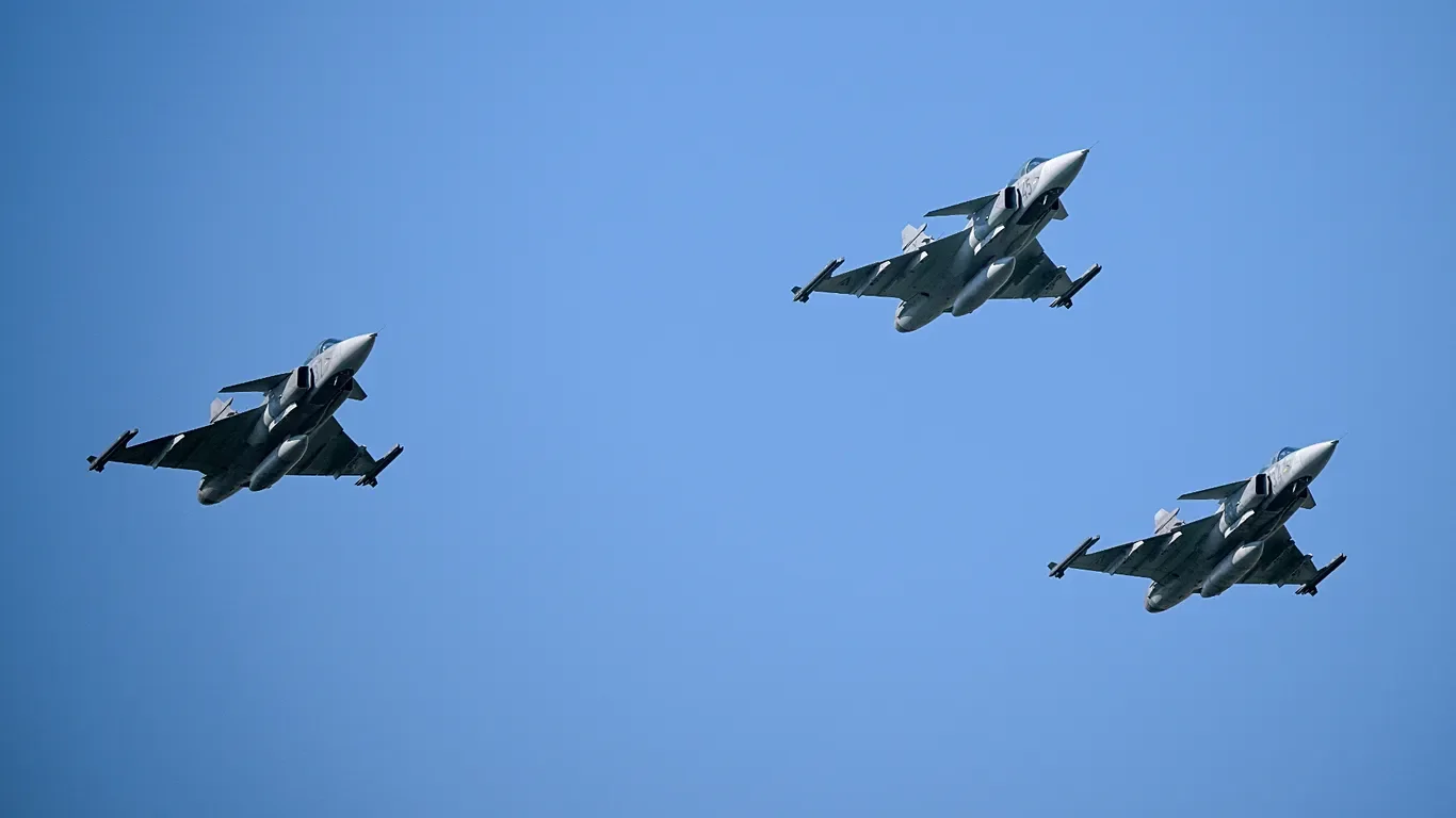 Lezuhant a Magyar Honvédség egyik Gripen vadászgépe
