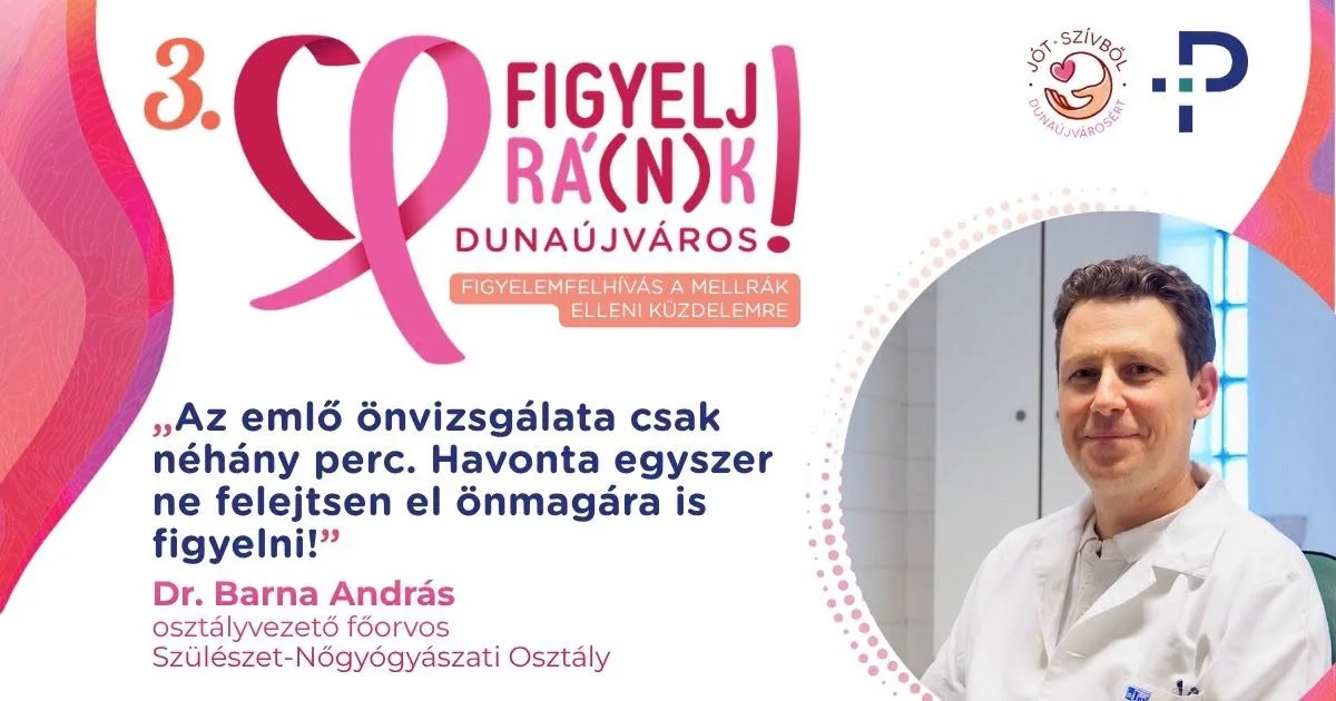 Az emlők rendszeres önvizsgálatának fontosságára hívja fel a figyelmet a Szent Pantaleon Kórház