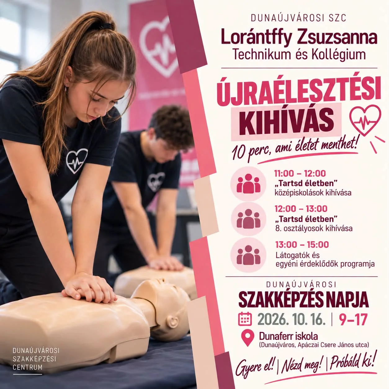 Újraélesztési kihívással várják az érdeklődőket