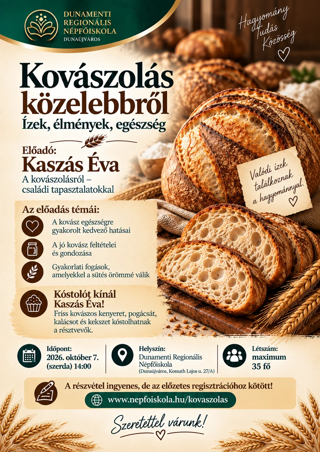 Kovászolás közelebbről – ízek, élmények, egészség
